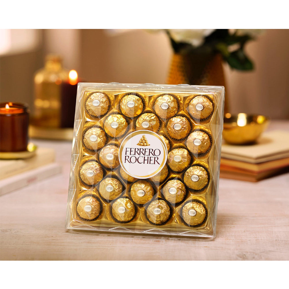 Ferrero Rocher Milk Chocolate Pralines 24 Pieces 300g