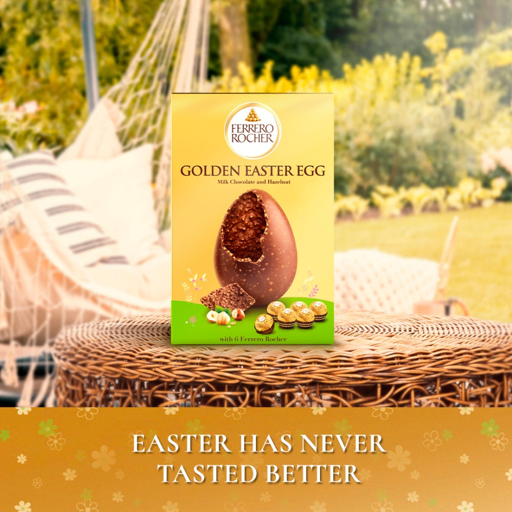 Ferrero Rocher Golden Easter Egg Milk 250g with 6 Chocolates