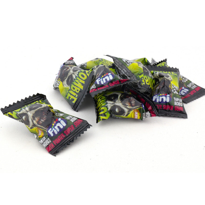 Fini Zombie Candy Gum 65g – Halloween Hard Candy with Chewy Gum (Box of 15 Packs)