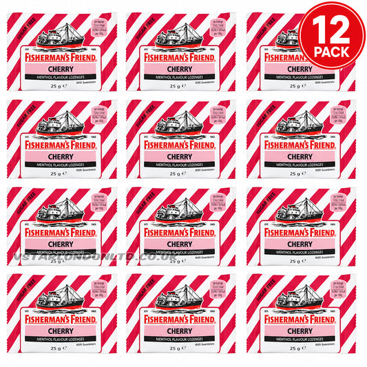 Fisherman’s Friend Cherry Sugar Free Lozenges 25g (Pack of 12)