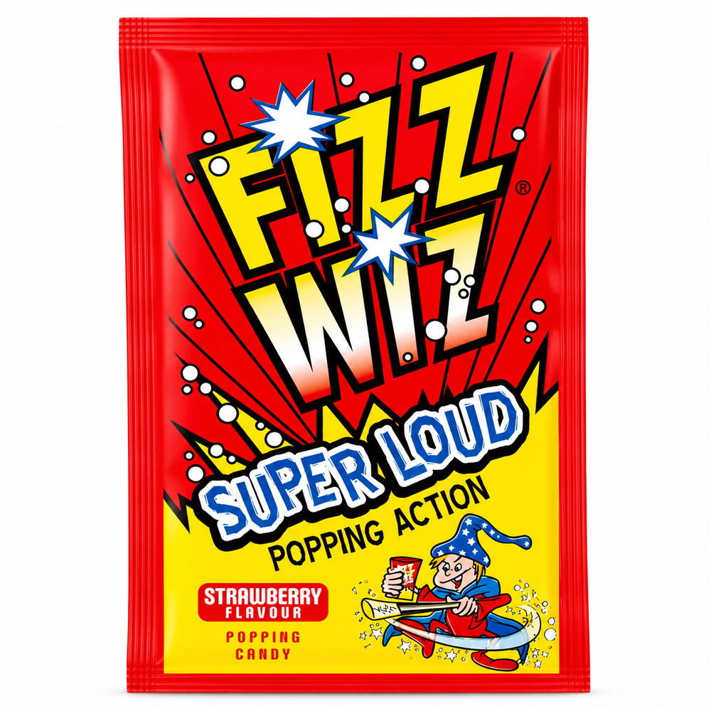 Fizz Wiz Strawberry Popping Candy 50 x 5g Packs