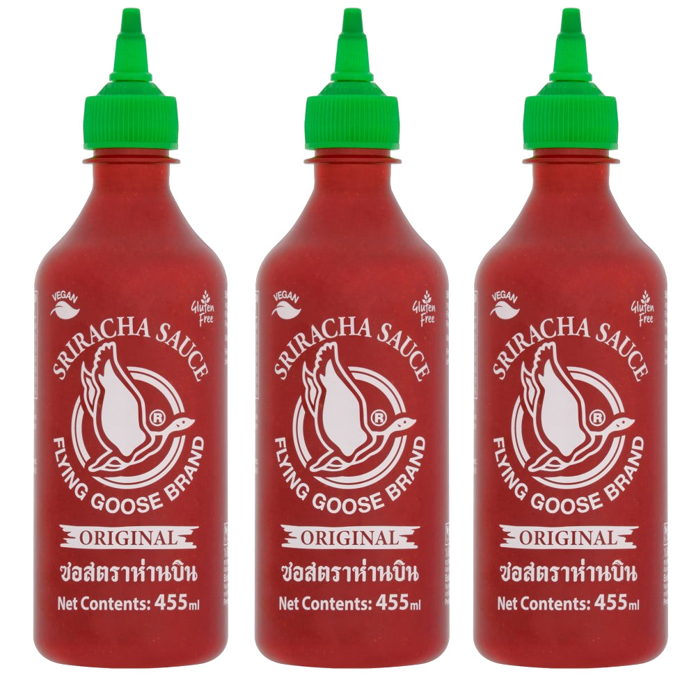 Flying Goose Brand Original Sriracha Sauce 455ml (3 & 6 Packs)