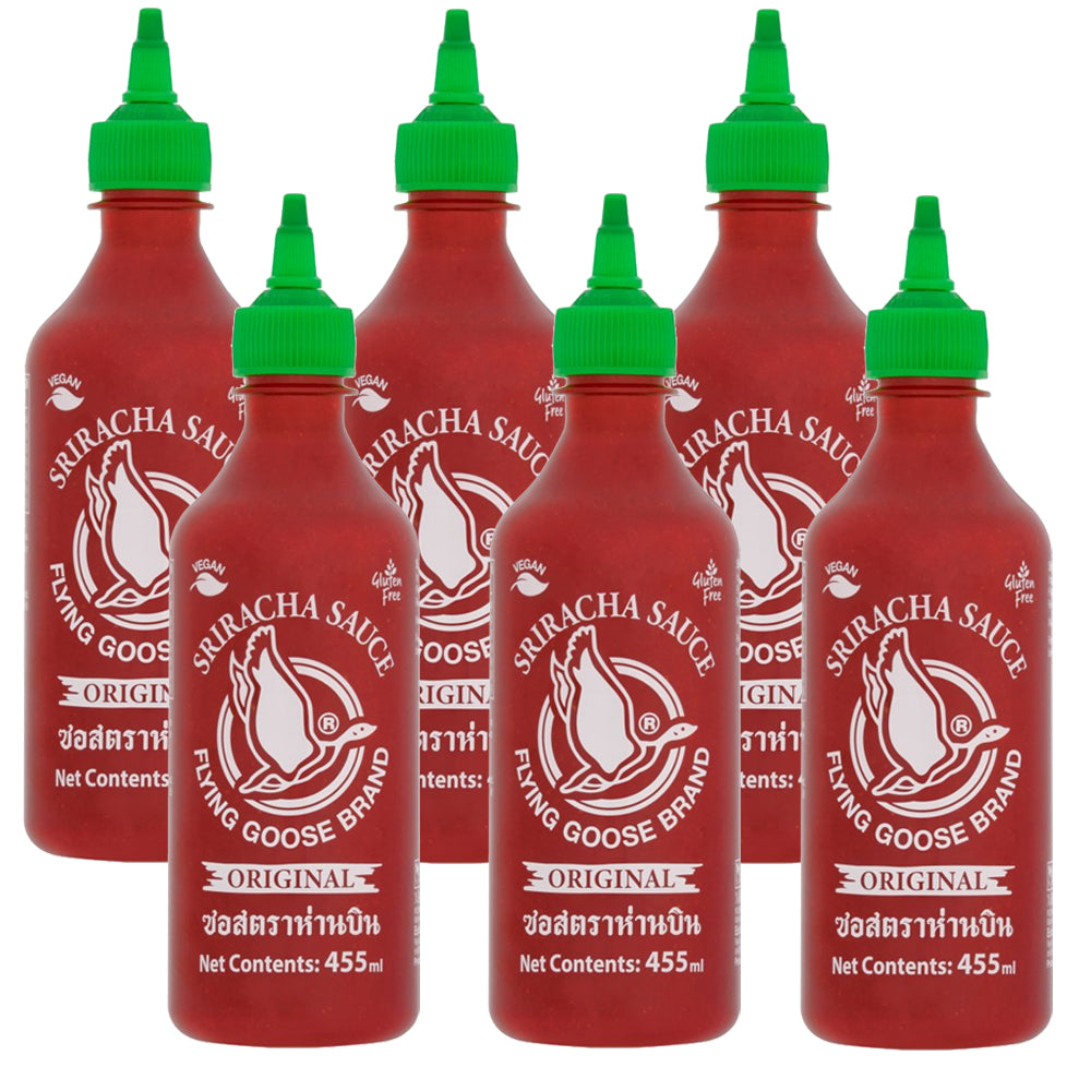 Flying Goose Brand Original Sriracha Sauce 455ml (3 & 6 Packs)