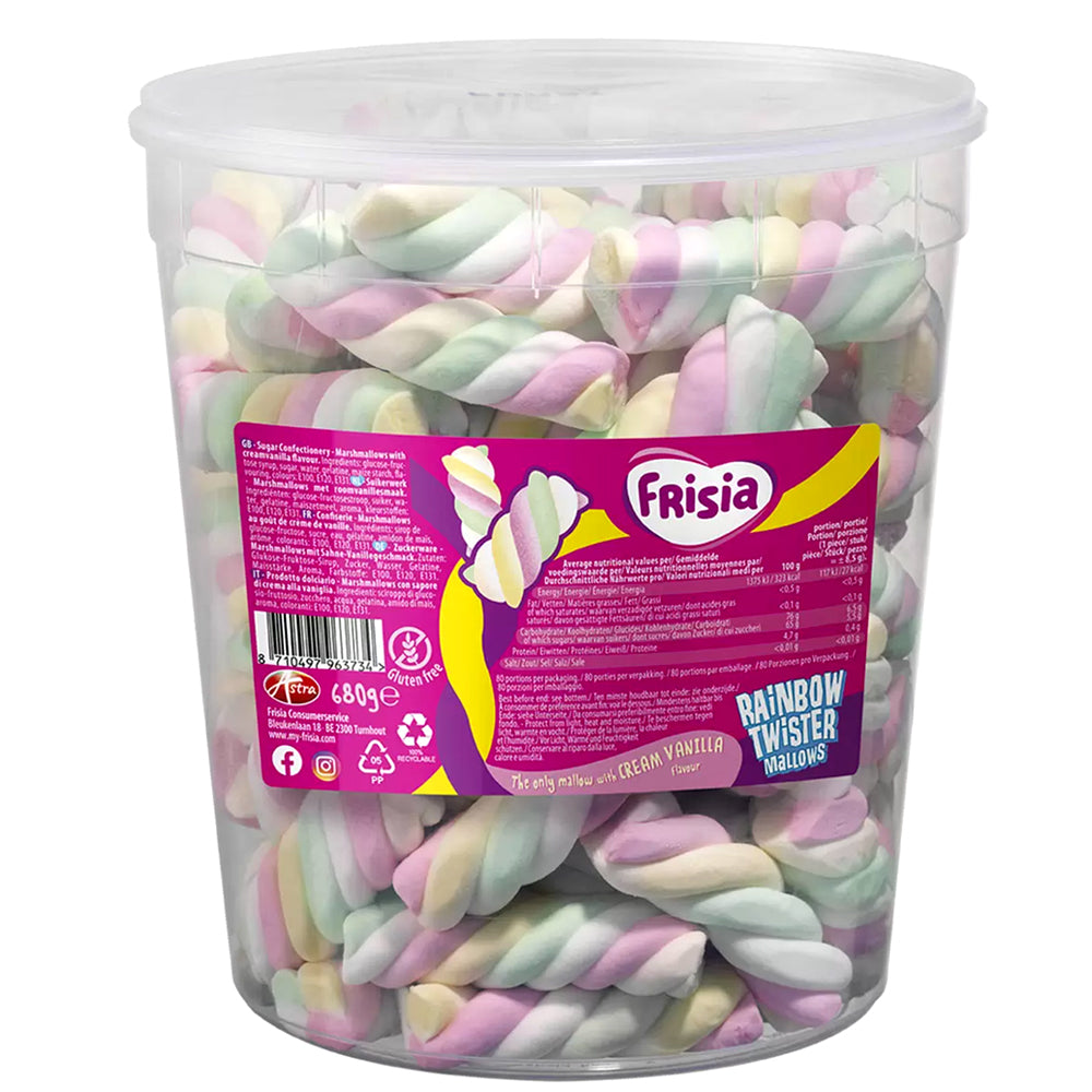 Frisia Rainbow Twister Mallows Drum 680g