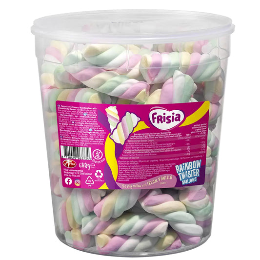 Frisia Rainbow Twister Mallows Drum 680g