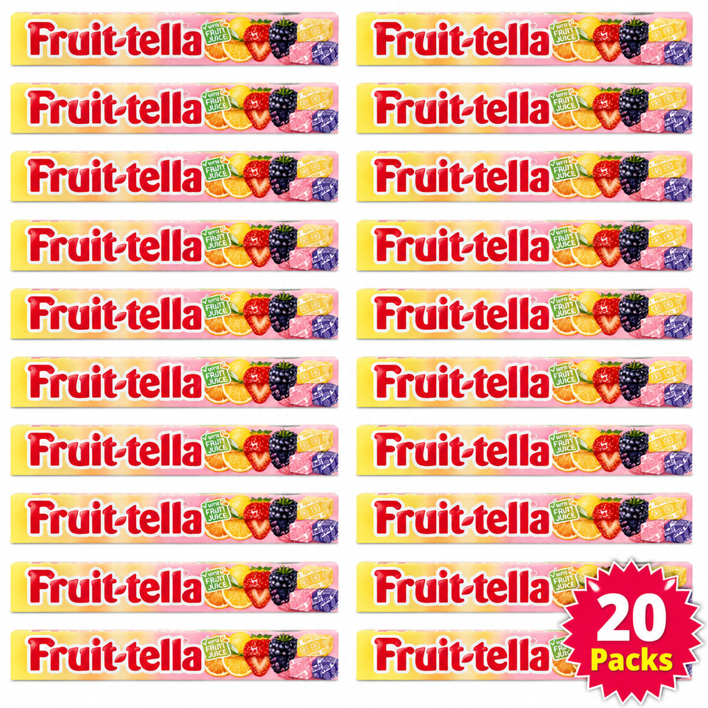 Fruittella Summer Fruits Chewy Sweets Stick 41g (20 & 40 Packs)
