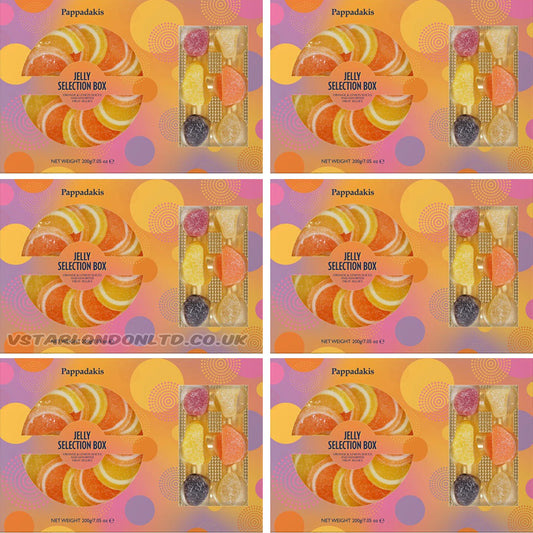 Fruit Jelly Slices Gift Box 6x200g | Assorted Fruity Jellies