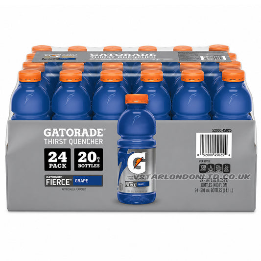 Gatorade Fierce Grape Sports Drink 591ml (6, 12 & 24 Bottles)