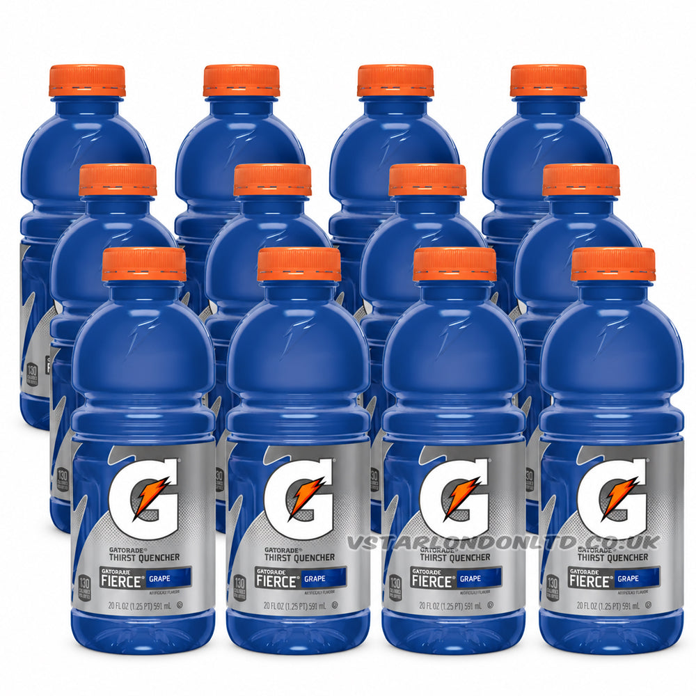 Gatorade Fierce Grape Sports Drink 591ml (6, 12 & 24 Bottles)