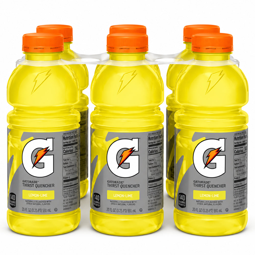 Gatorade Lemon Lime Sports Drink 591ml (6, 12 & 24 Bottles)