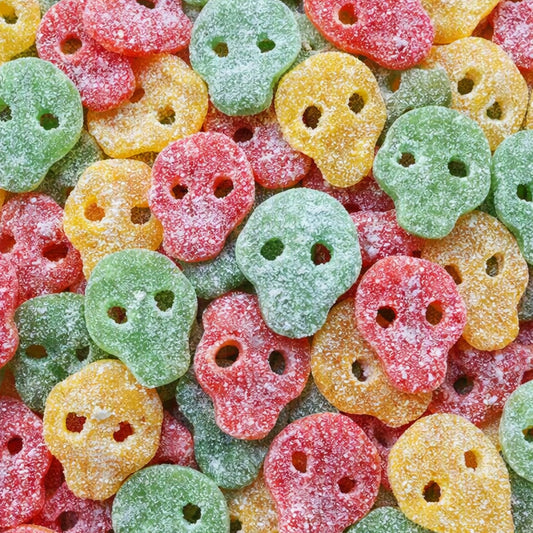 Grahns Super Sour Fruit Halloween Skulls 1kg –3kg |Sour Gummy Sweets Pick & Mix