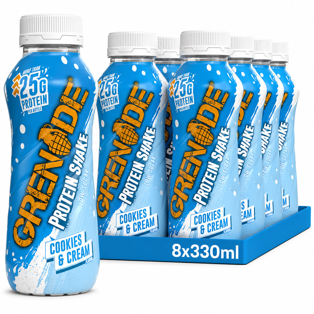 Grenade Cookies & Cream Protein Shake 330ml (8 Bottles)