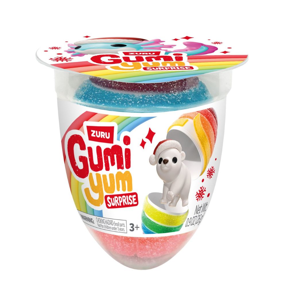 Gumi Yum Surprise Christmas Gummy & Toy 26g By ZURU (Case of 18)