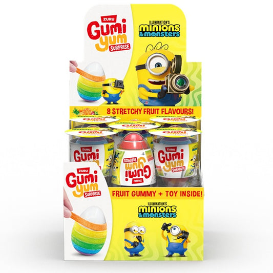 Gumi Yum Surprise Minions Gummy & Toy 26g (Box of 18)