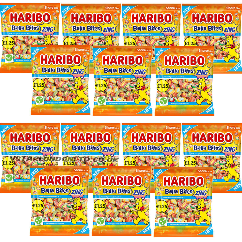 HARIBO Balla Bites Z!NG 140g PMP (Box of 12)
