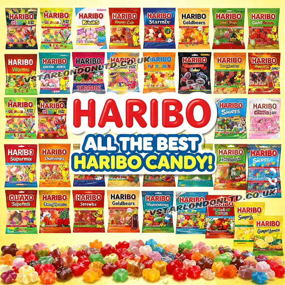 HARIBO Sweets Bags 140g & 160g Mixed Selection – 10, 15 & 20 Pack Party Favours