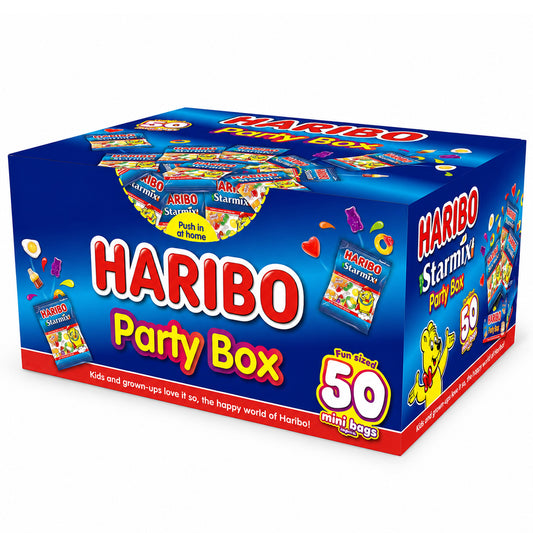 HARIBO Starmix Party Box 800g (50 Mini Bags Approx.)