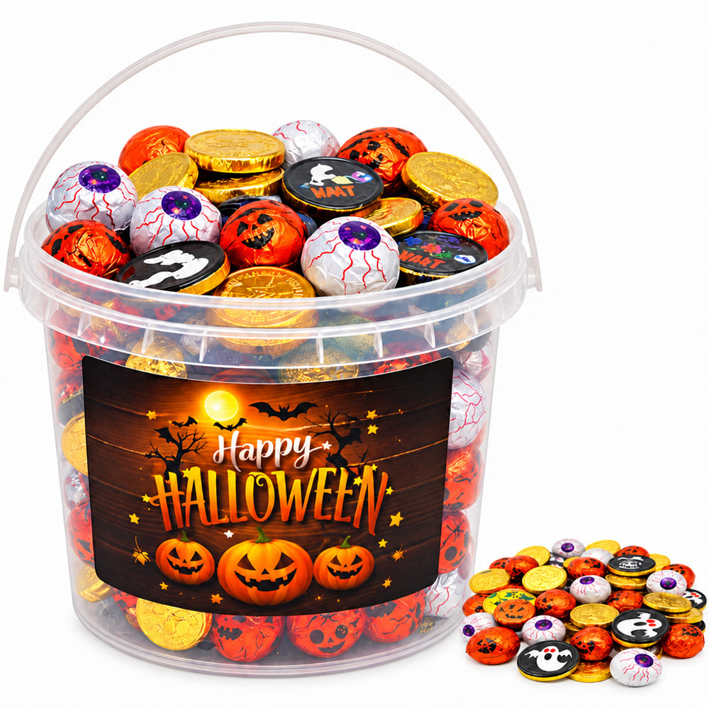 Halloween Milk Chocolate Pumpkins Eyeballs Coins Pick N Mix 1kg