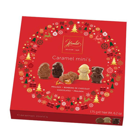 Hamlet Caramel Minis Winter Red Box 173g – Festive Chocolates