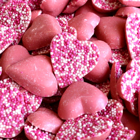 Hannah's Pink Hearts Strawberry Candy 1kg–3kg