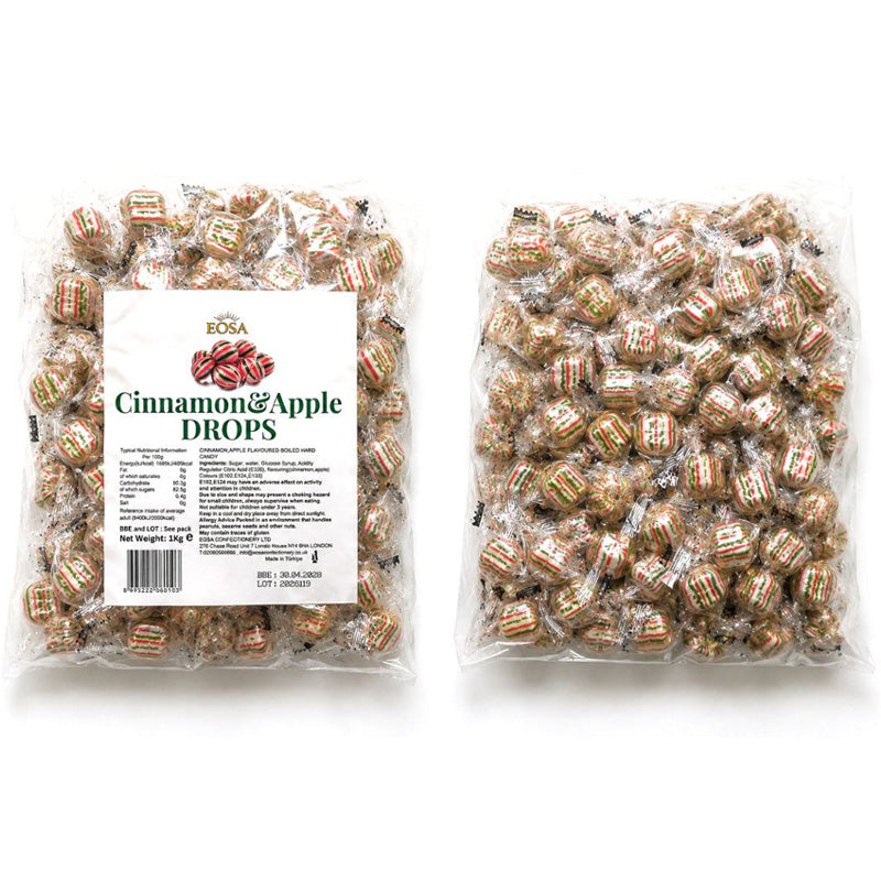 EOSA Hard Boiled Sweets & Rock Candy 1kg – 18 Fruit Flavours