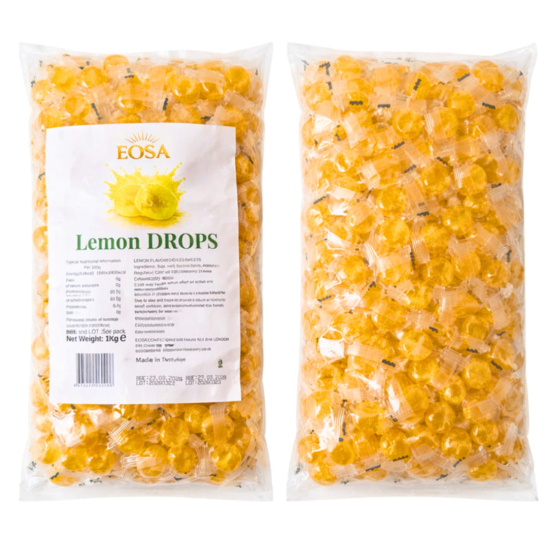 EOSA Hard Boiled Sweets & Rock Candy 1kg – 18 Fruit Flavours