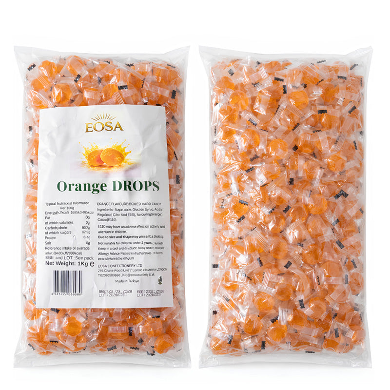 EOSA Hard Boiled Sweets & Rock Candy 1kg – 18 Fruit Flavours