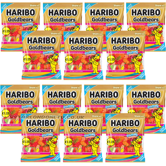HARIBO Limited Edition Goldbears Fruit Lolly Favourites 140g PMP (Box of 12)