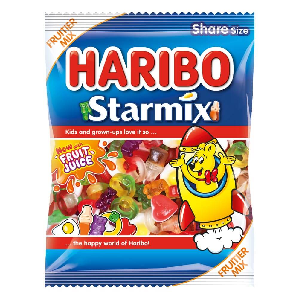 Haribo Starmix 160g Bag – Box of 12 | Fruit & Cola Gummy Mix