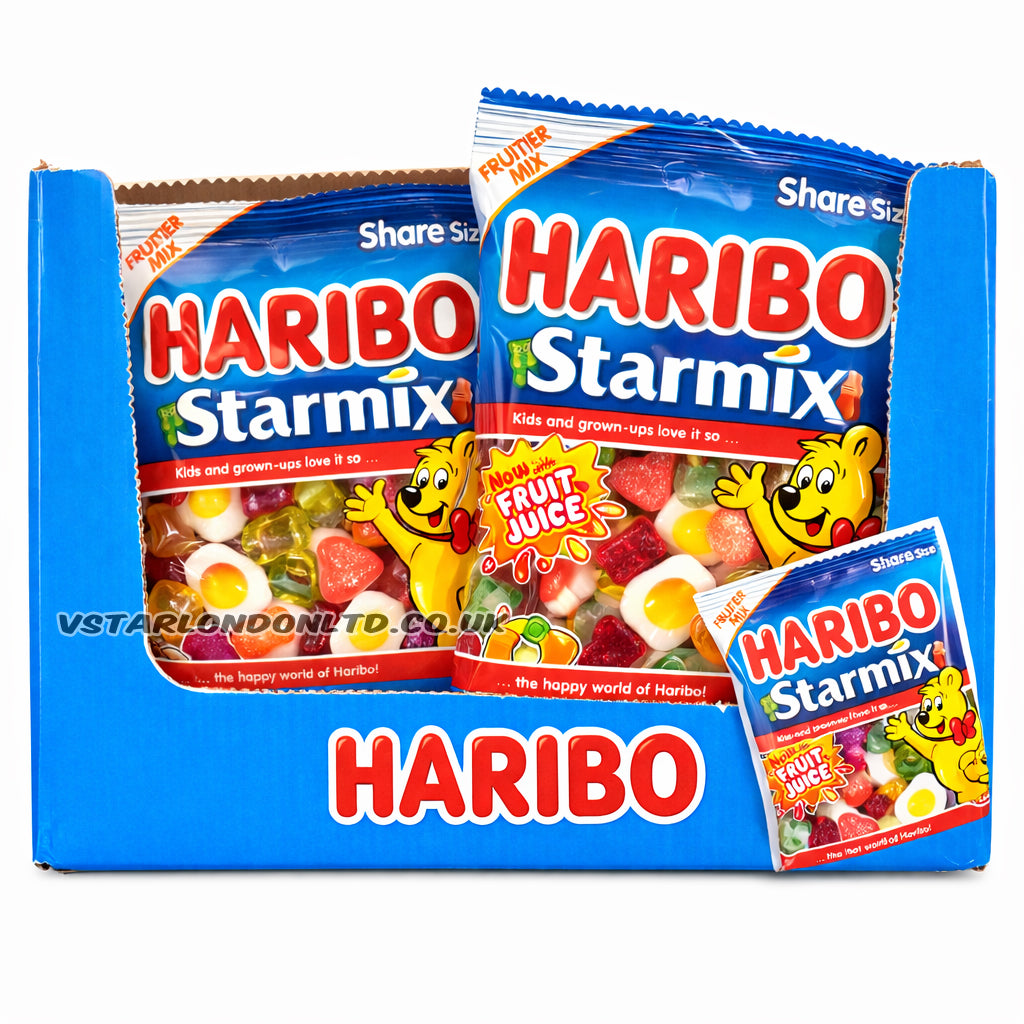 Haribo Starmix 160g Bag – Box of 12 | Fruit & Cola Gummy Mix