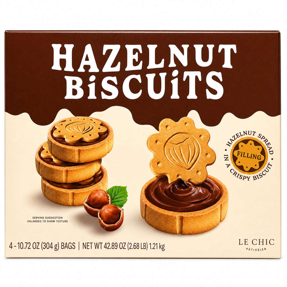 Le Chic Hazelnut Biscuits with Cocoa Filling 1.215kg