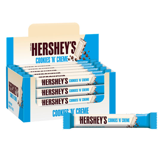 Hershey’s Cookies ’n’ Creme Chocolate Treat Bar 15g (Box of 24)