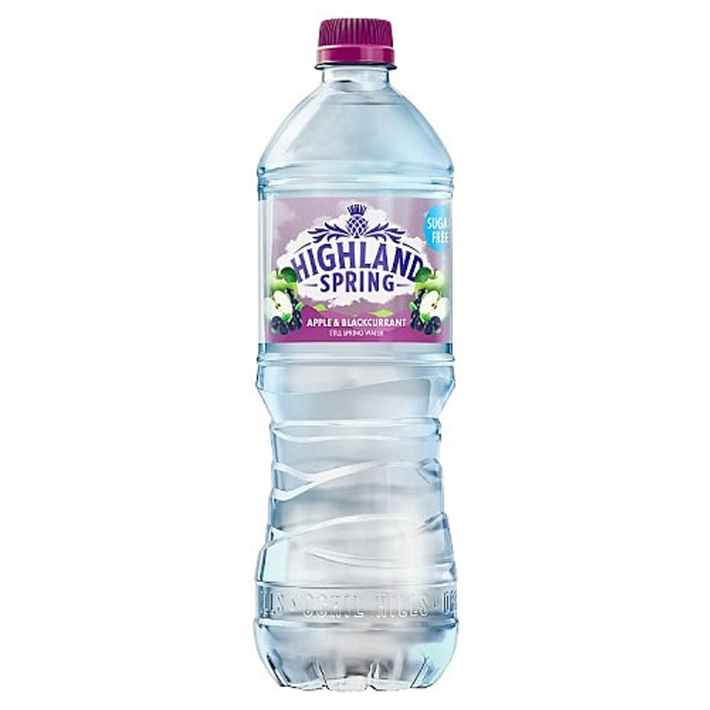 Highland Spring Apple & Blackcurrant Flavoured Still Spring Water 750ml (Pack of 12)