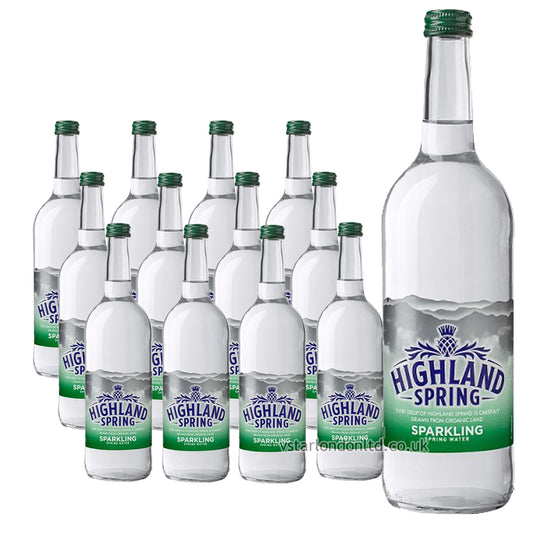 Highland Spring Sparkling Spring Water 12 x 750ml
