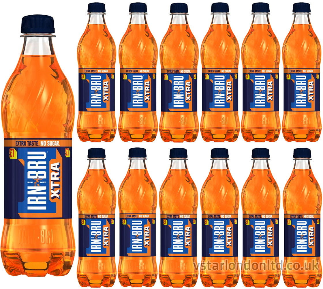 IRN-BRU Xtra No Sugar 12 x 500ml Bottles