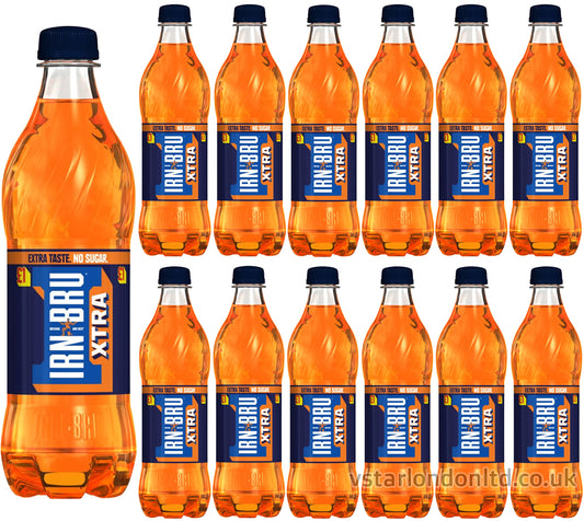 IRN-BRU Xtra No Sugar 12 x 500ml Bottles