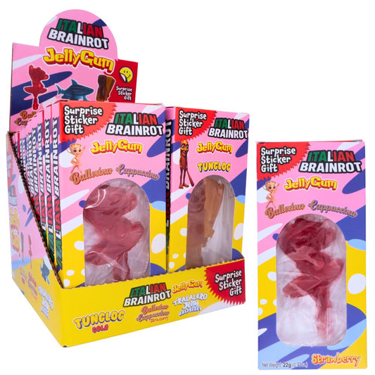 Italian Brainrot Jelly Gum 25g PMP (Box of 24) Assorted Characters