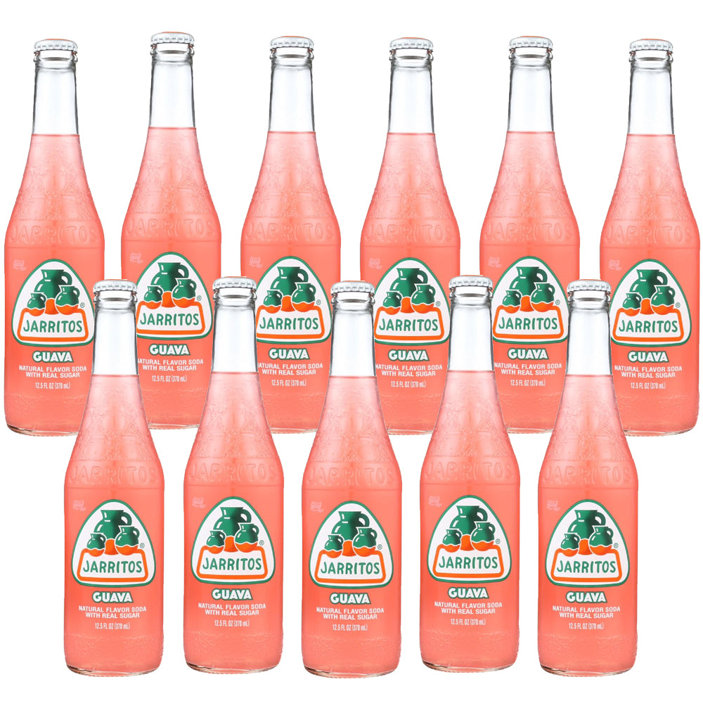 Jarritos Guava Soda Glass Bottle 370ml (Case of 12)