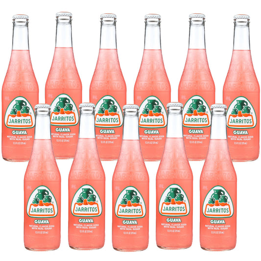 Jarritos Guava Soda Glass Bottle 370ml (Case of 12)