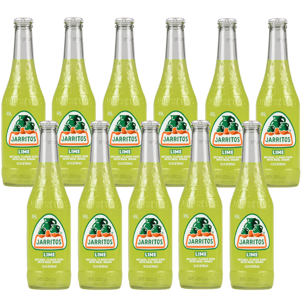Jarritos Lime Soda Glass Bottle 370ml (Case of 12)