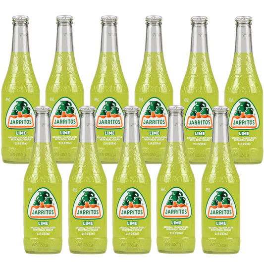 Jarritos Lime Soda Glass Bottle 370ml (Case of 12)
