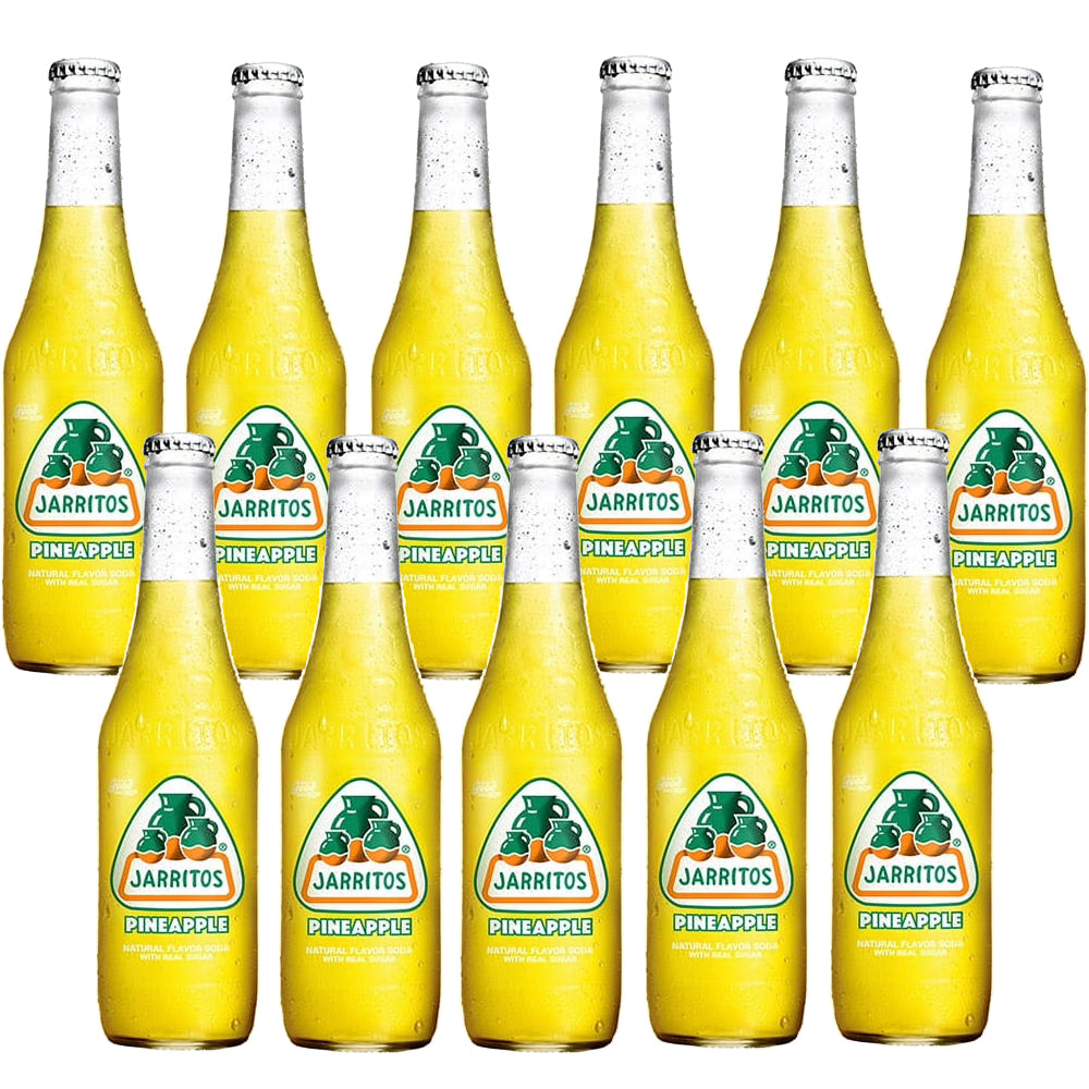 Jarritos Pineapple Soda Glass Bottle 370ml (Case of 12)
