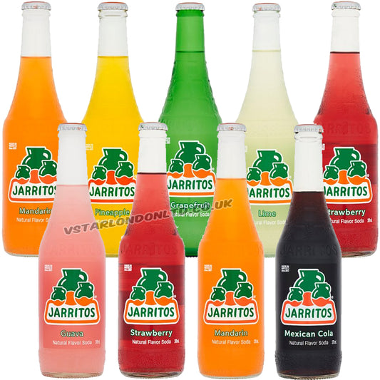 Jarritos Mixed Flavour Soda Bottles 370ml (6 & 12 Bottles)