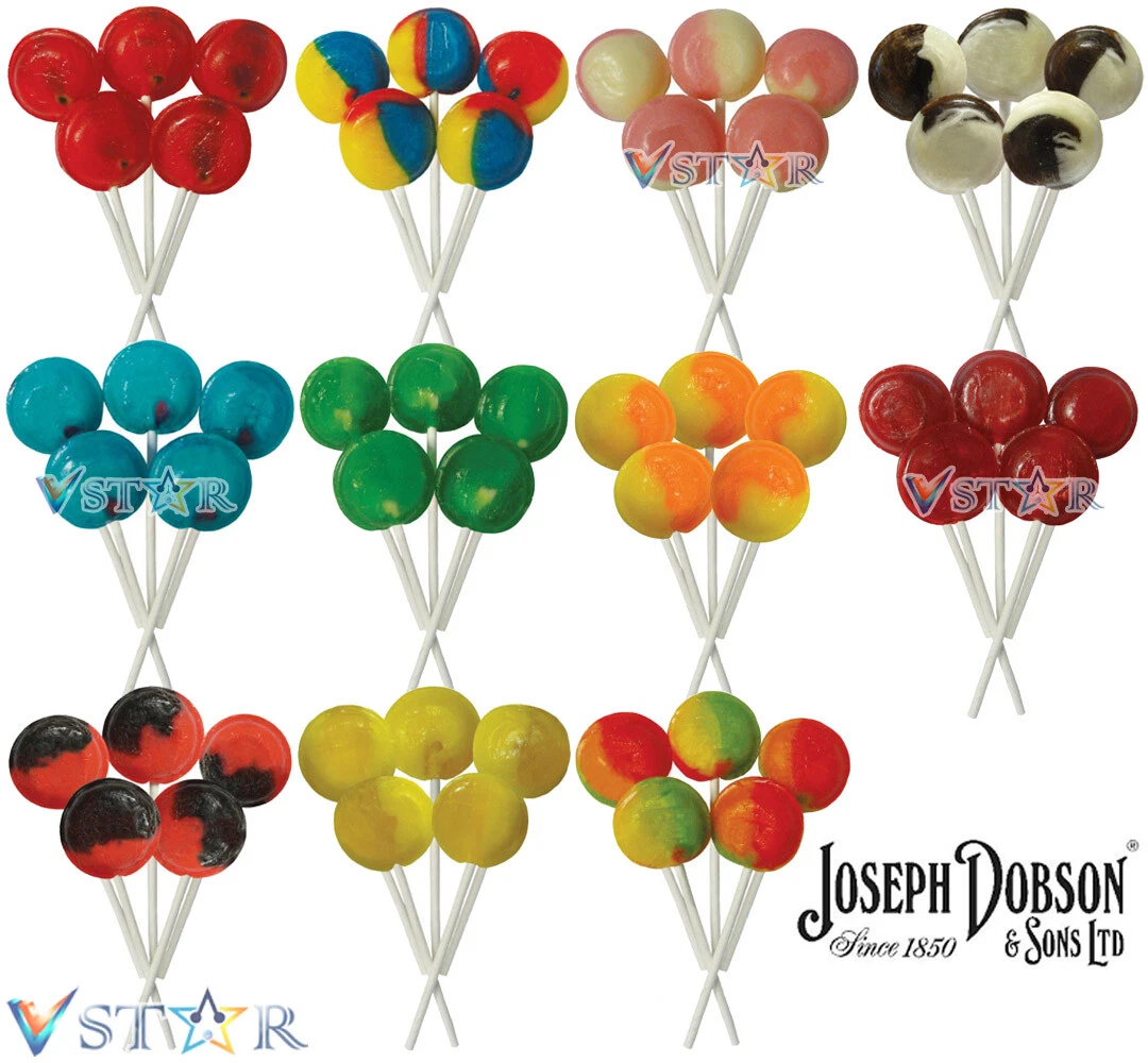 Joseph Dobson & Sons Mega Lollies Jar – Assorted Flavours & Sizes