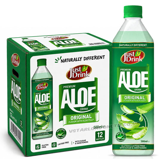Just Drink Premium Natural Aloe Drink 500ml (Case of 12)