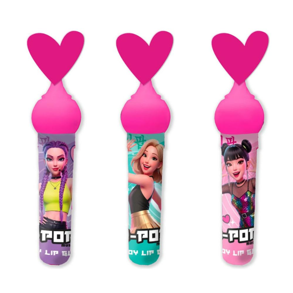 K-Pop Music Fan Candy Lipgloss 16 x 12g Packs – Fruit Flavoured Candy