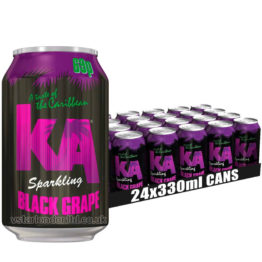 KA Sparkling Black Grape 330ml (12 & 24 Cans)