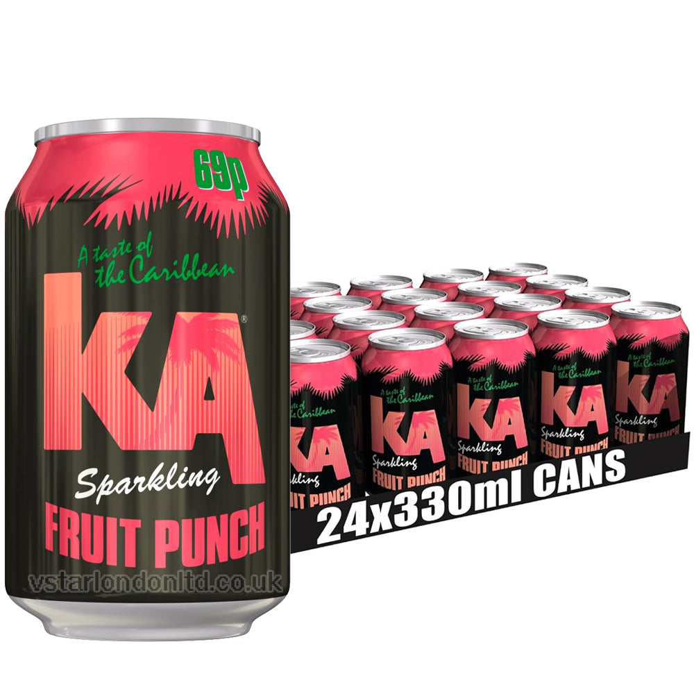 KA Sparkling Fruit Punch 330ml PMP (12 & 24 Cans)