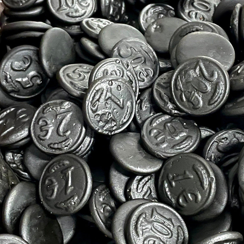 K&H Liquorice Coins 1kg – Dutch Liquorice Sweets