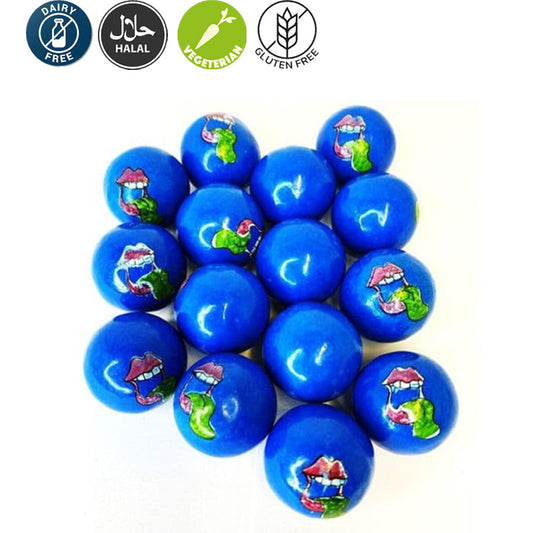 Kandy King Tongue Painter Gumballs Blue Raspberry Bubblegum 1kg - 3kg